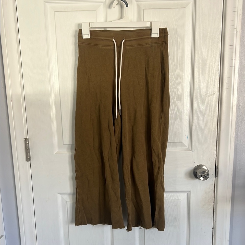 MATE the Label Thermal Wide-Leg Pant (Khaki Green)
